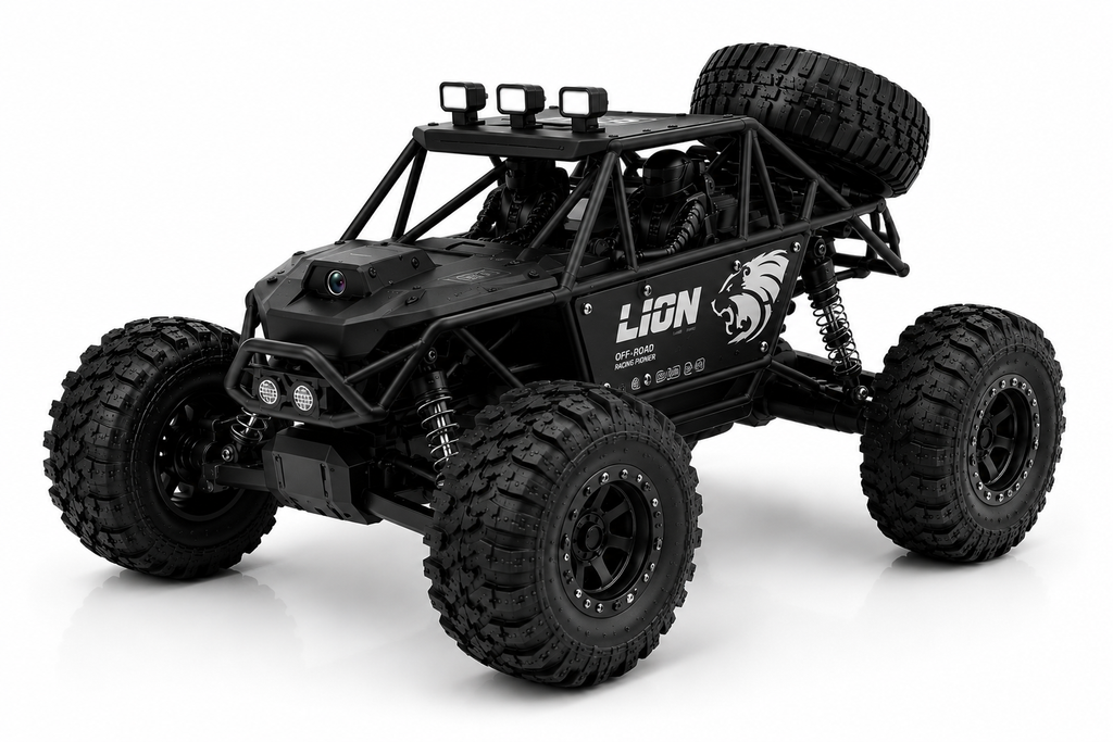 Chenille RC Amphibie 4WD Étanche IPX7 avec Caméra HD et Autonomie 50min