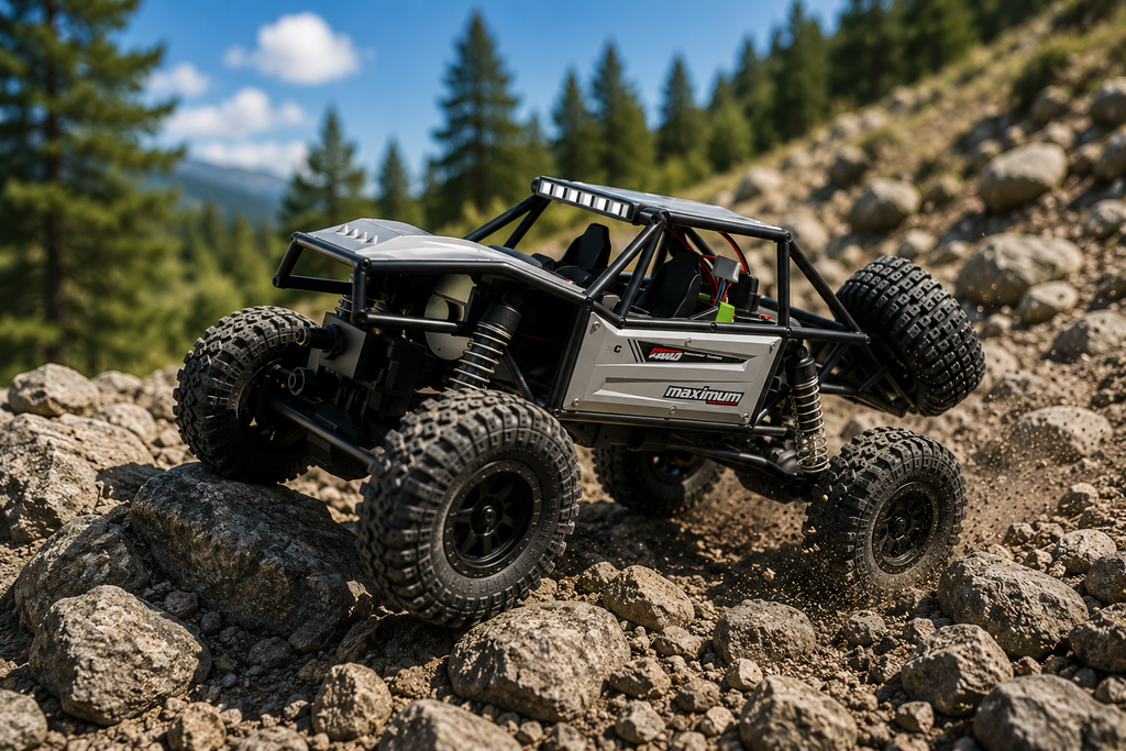 Voiture RC Rock Crawler 4WD Tout-Terrain 1/18 - Véhicule Électrique Télécommandé pour Enfants