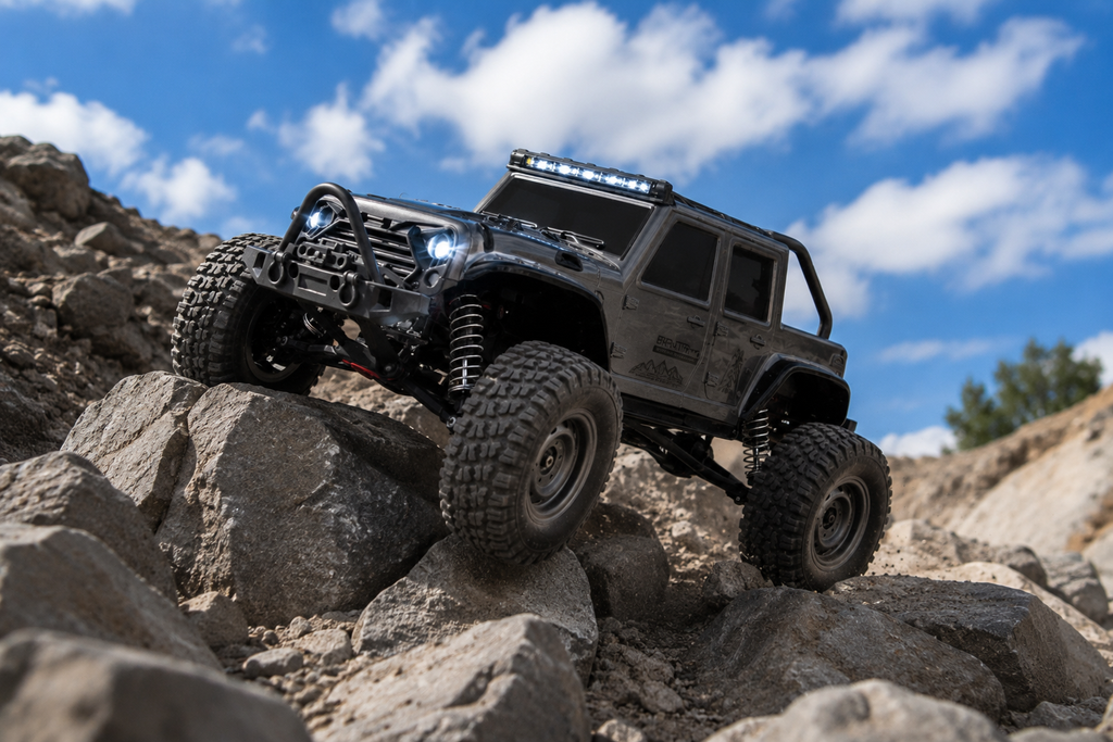 Voiture RC Tout-Terrain 50 KM/H avec Lumières LED - Buggy Télécommandé 2.4G pour Enfants et Garçons