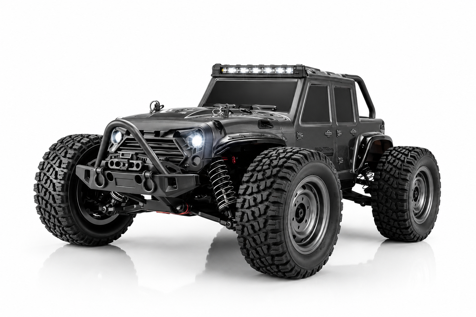 Voiture RC Tout-Terrain 50 KM/H avec Lumières LED - Buggy Télécommandé 2.4G pour Enfants et Garçons