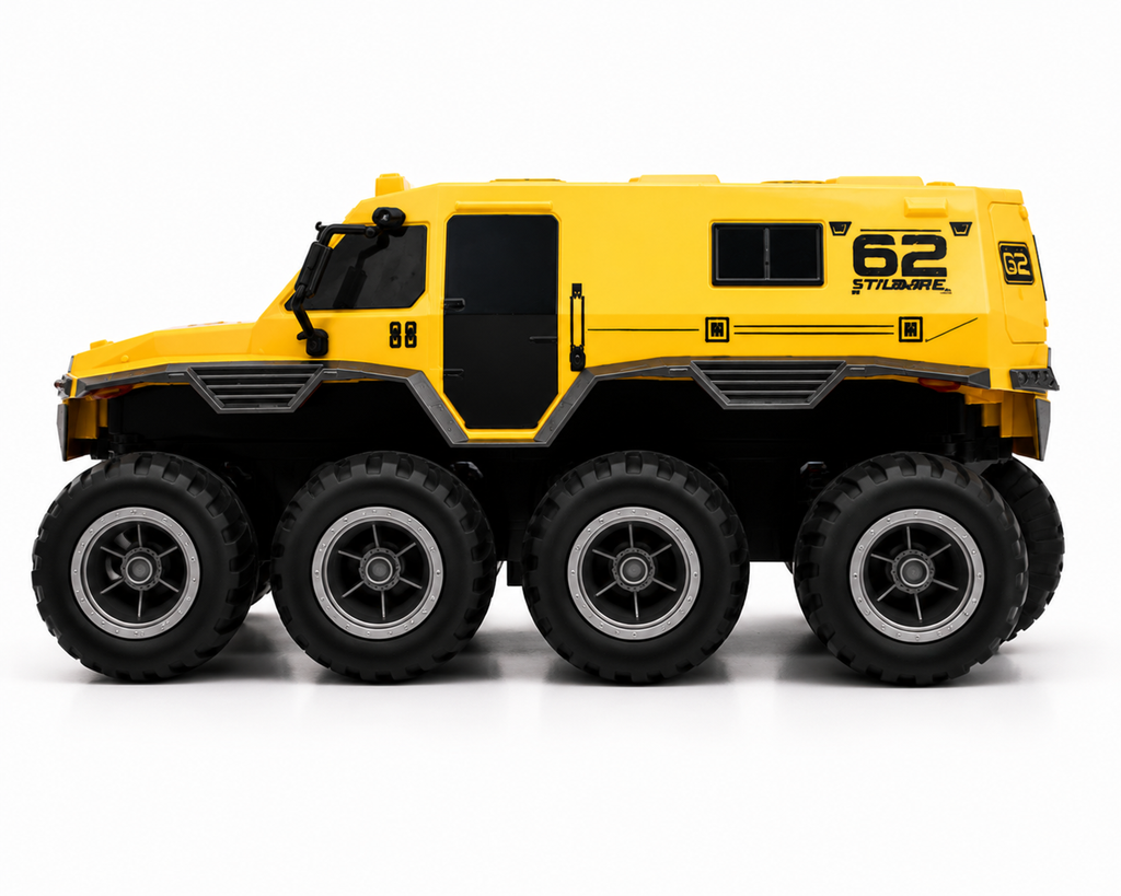 Voiture Télécommandée JJRC Q137 8x8 Amphibie Tout-Terrain
