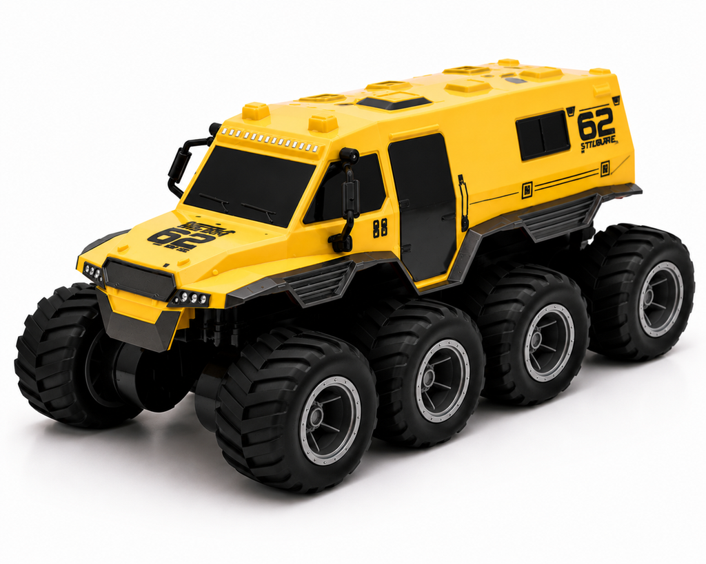 Voiture Télécommandée JJRC Q137 8x8 Amphibie Tout-Terrain