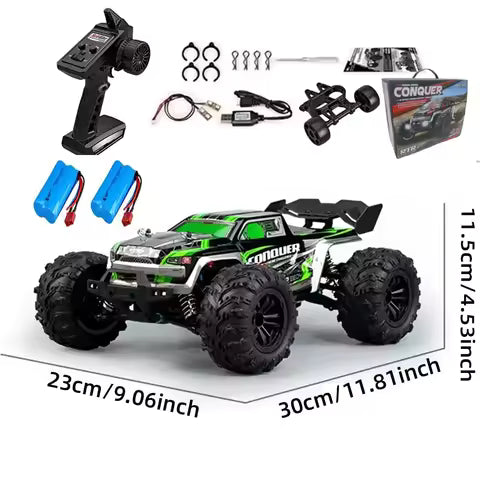 Voiture RC 4WD 1:16 - 50 km/h, Lumières LED et Dérive Tout-Terrain