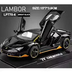 Voiture Jouet Modèle Réduit Lamborghini LP770 - Métal, Lumières & Musique - Cadeau Garçon 3 Ans+