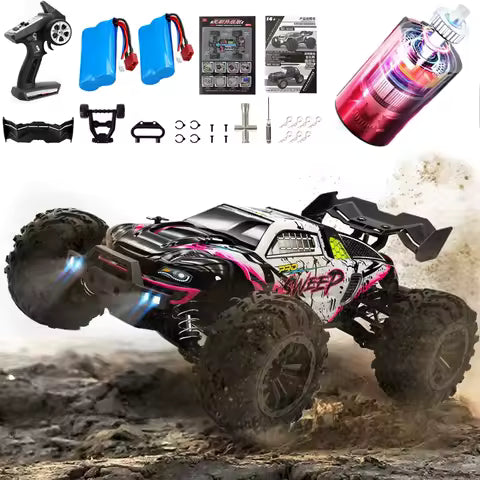 Voiture RC 4x4 Haute Vitesse : Modèle 1:16 Brushless 80 km/h ou Brossé 50 km/h - Camion Tout-Terrain pour Enfants et Adultes