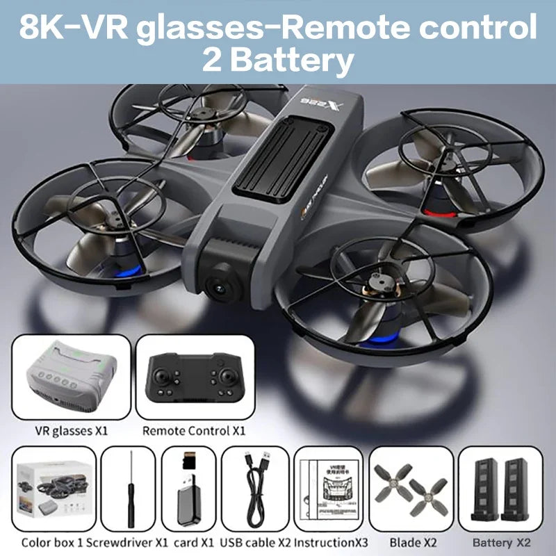 Drone Lenovo X226/X226VR 8K HD avec Double Caméra - Cadeau Idéal pour Enfant