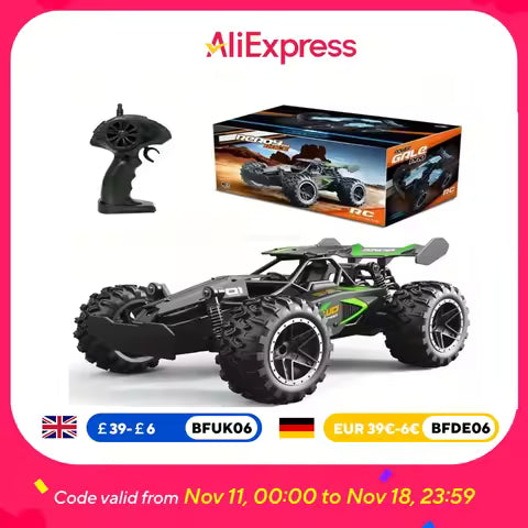 Voiture RC Rapide 1:18 15 km/h - Modèle 2.4G avec Dérive et Anti-Collision, Rechargeable USB