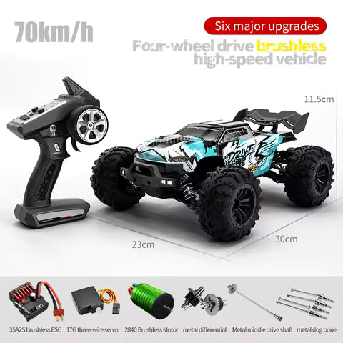 Voiture RC 1:16 Brushless Haute Vitesse 75 km/h - 4x4 Tout-Terrain & Drift