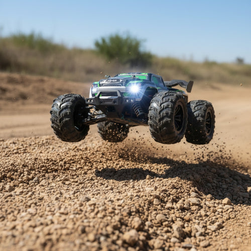 Voiture RC 4WD 1:16 - 50 km/h, Lumières LED et Dérive Tout-Terrain