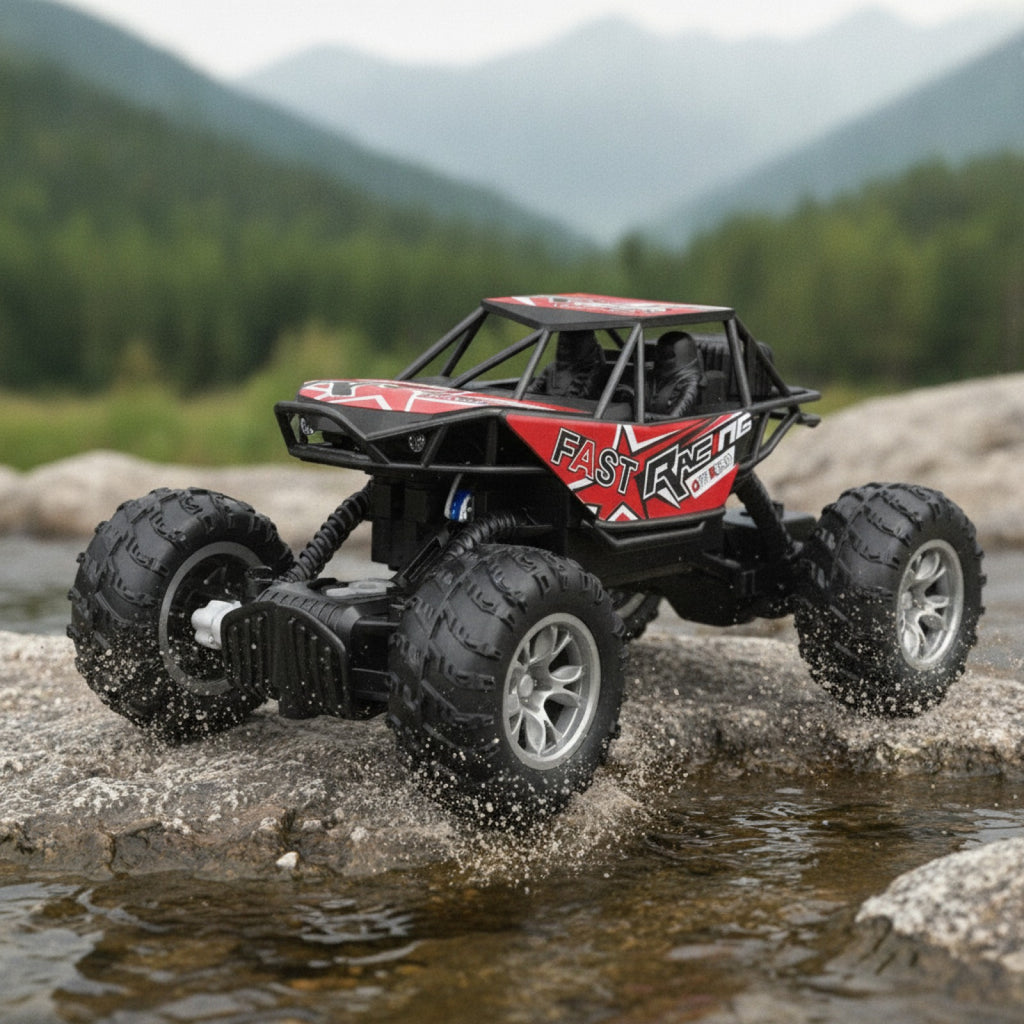Voiture Télécommandée 4 Voies Tout-Terrain pour Enfants avec Pneus Antidérapants