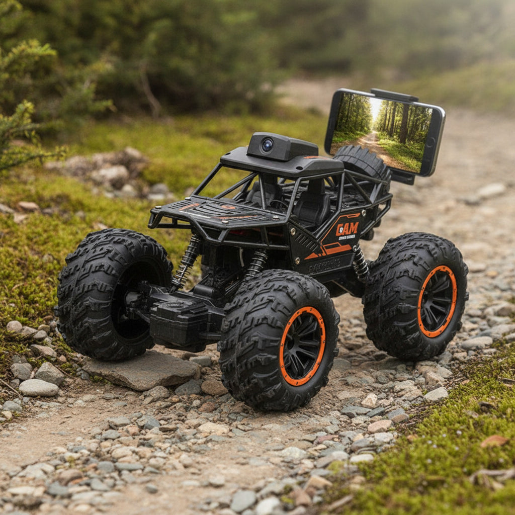 Voiture RC SUV 4x4 avec Caméra HD FPV WiFi - Jouet Radiocommandé Tout-Terrain pour Enfants