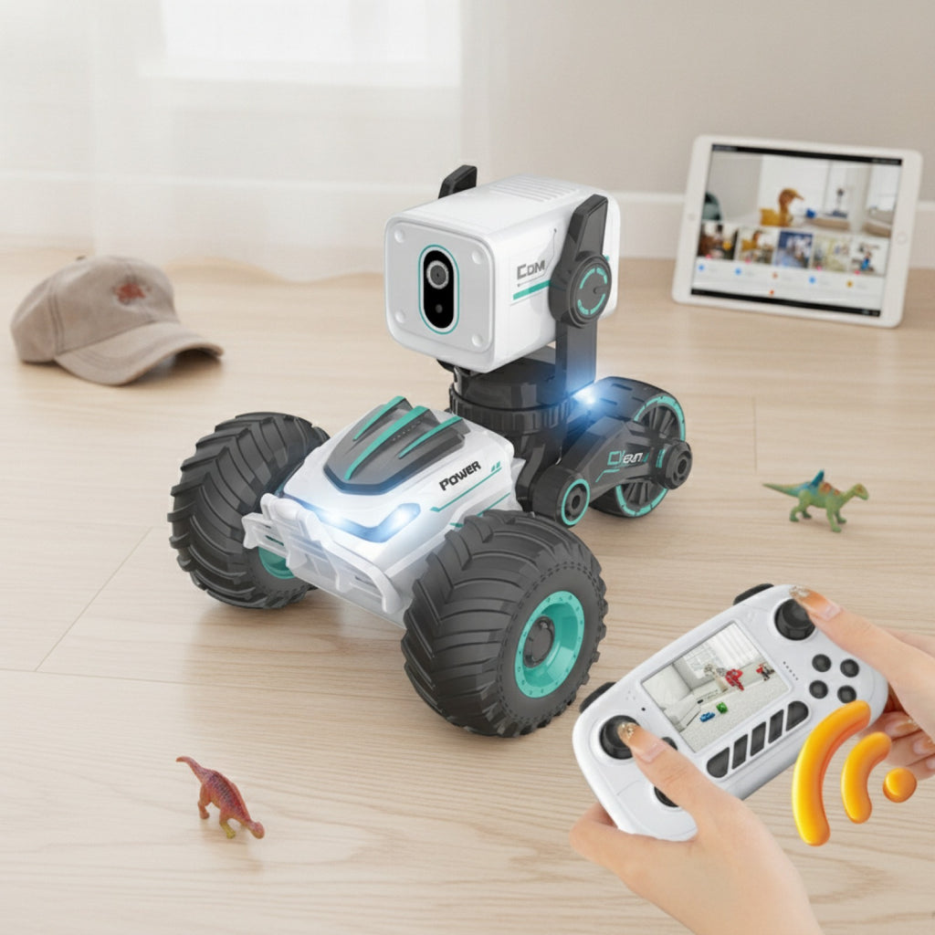 Voiture Télécommandée Tout-Terrain avec Caméra HD et Intercom - Cadeau Enfant