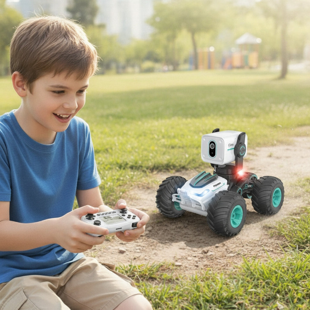 Voiture Télécommandée Tout-Terrain avec Caméra HD et Intercom - Cadeau Enfant