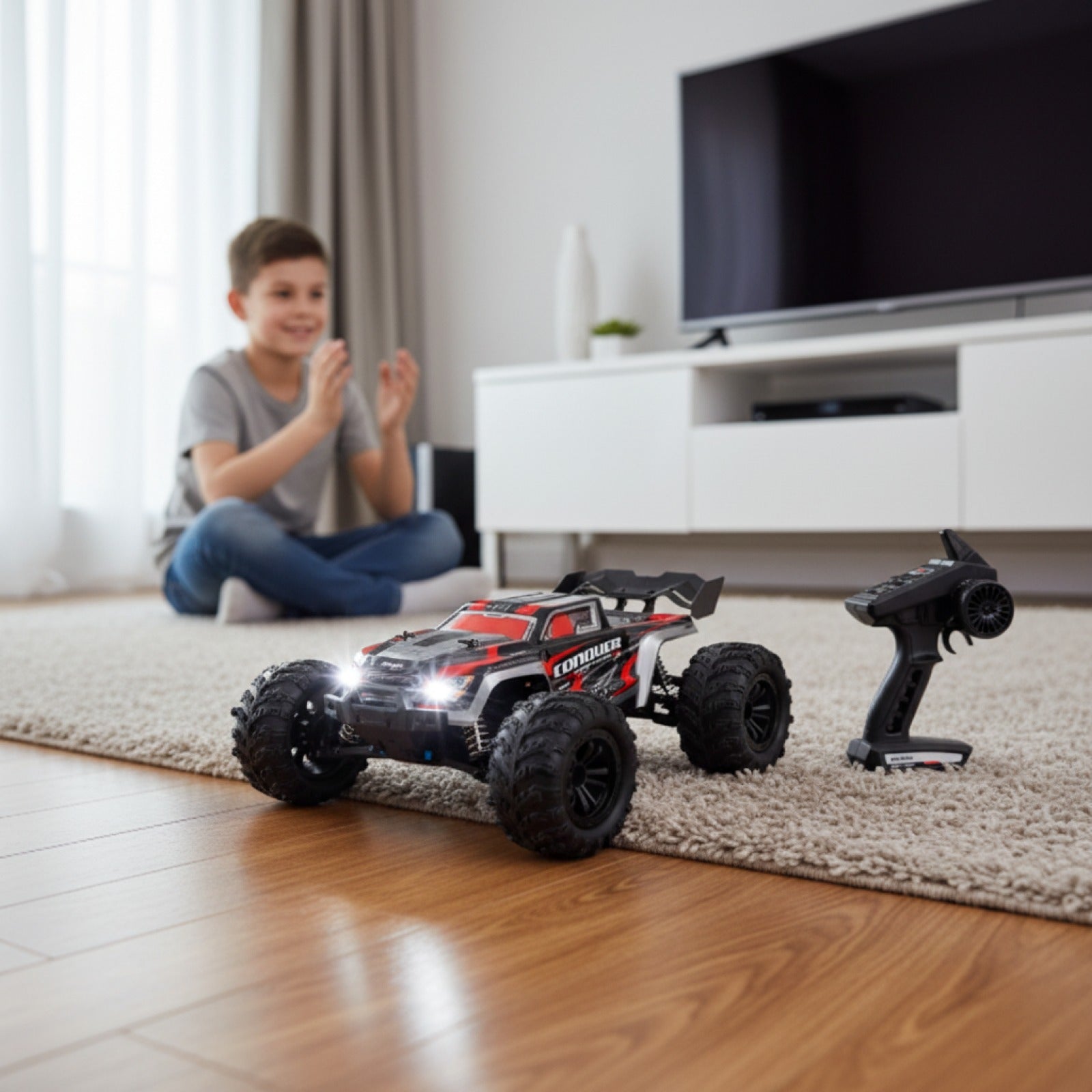 Voiture RC WLtoys 1:16 : Monster Truck 4WD Haute Vitesse 50 km/h pour Enfants