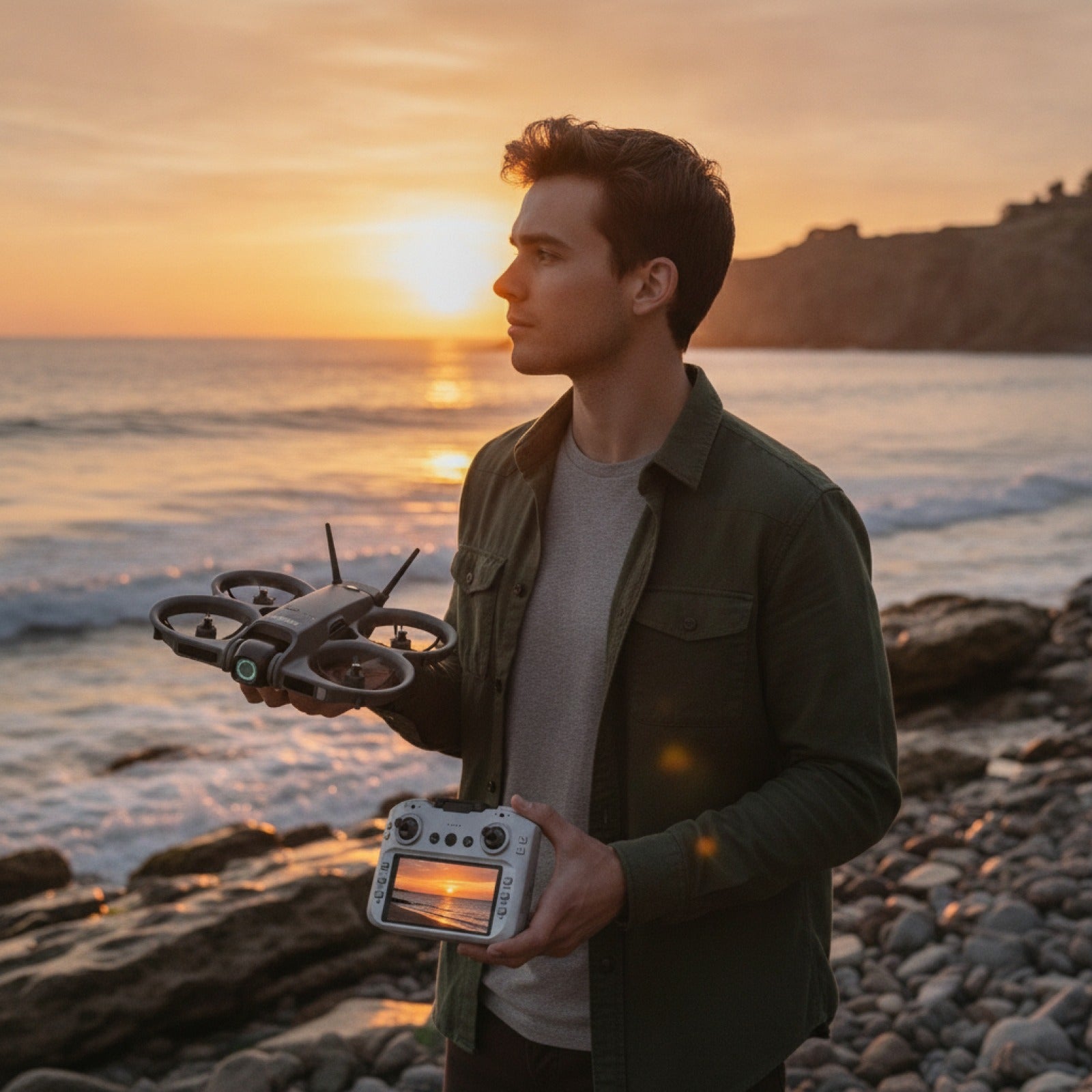 Drone Lenovo Z906 8K GPS : Quadricoptère Pliable avec Évitement d'Obstacles et Longue Portée
