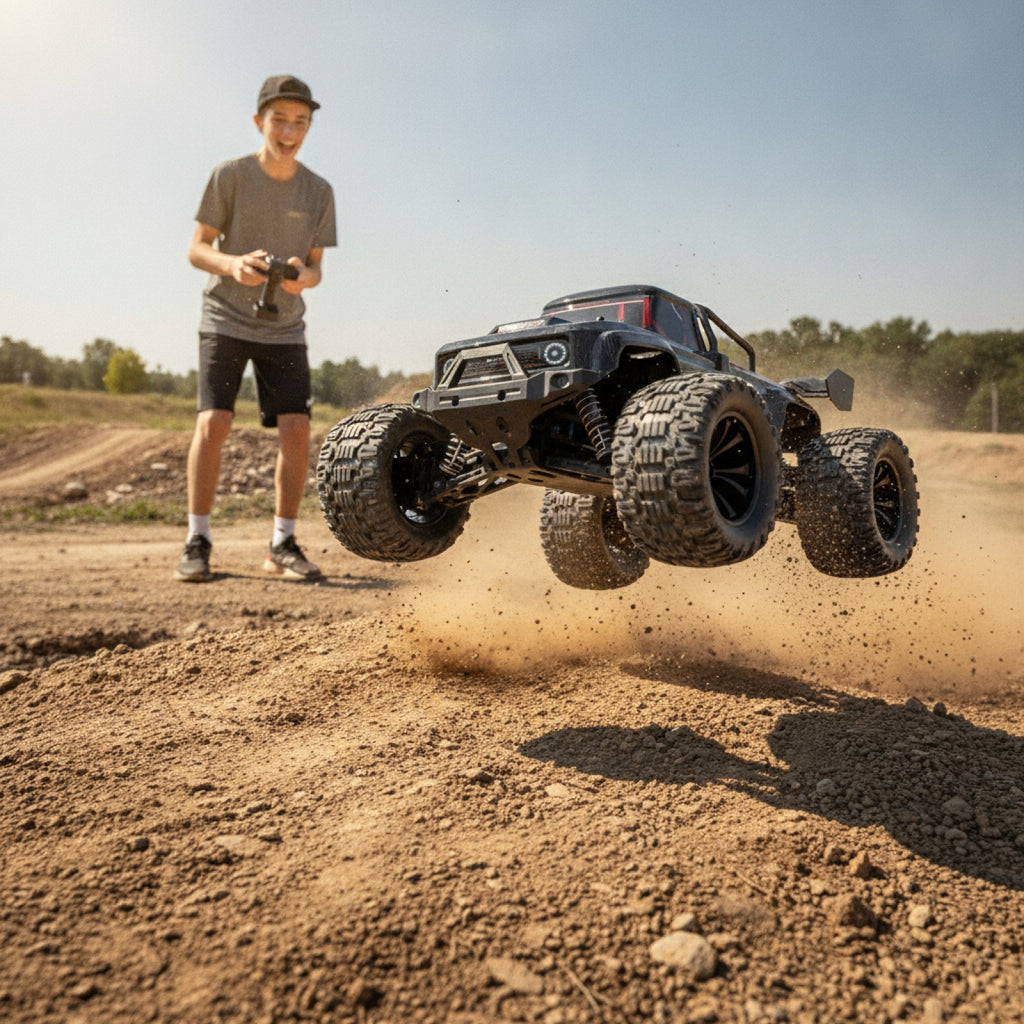 Voiture RC Teeggi KF18 : Monster Truck 80 km/h Brushless 1:14 4WD pour Adultes & Ados
