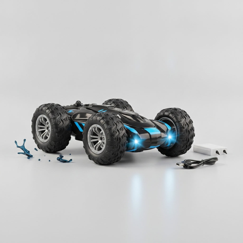 Voiture RC Cascade Double Face avec Lumières - Jouet Enfant 2.4G