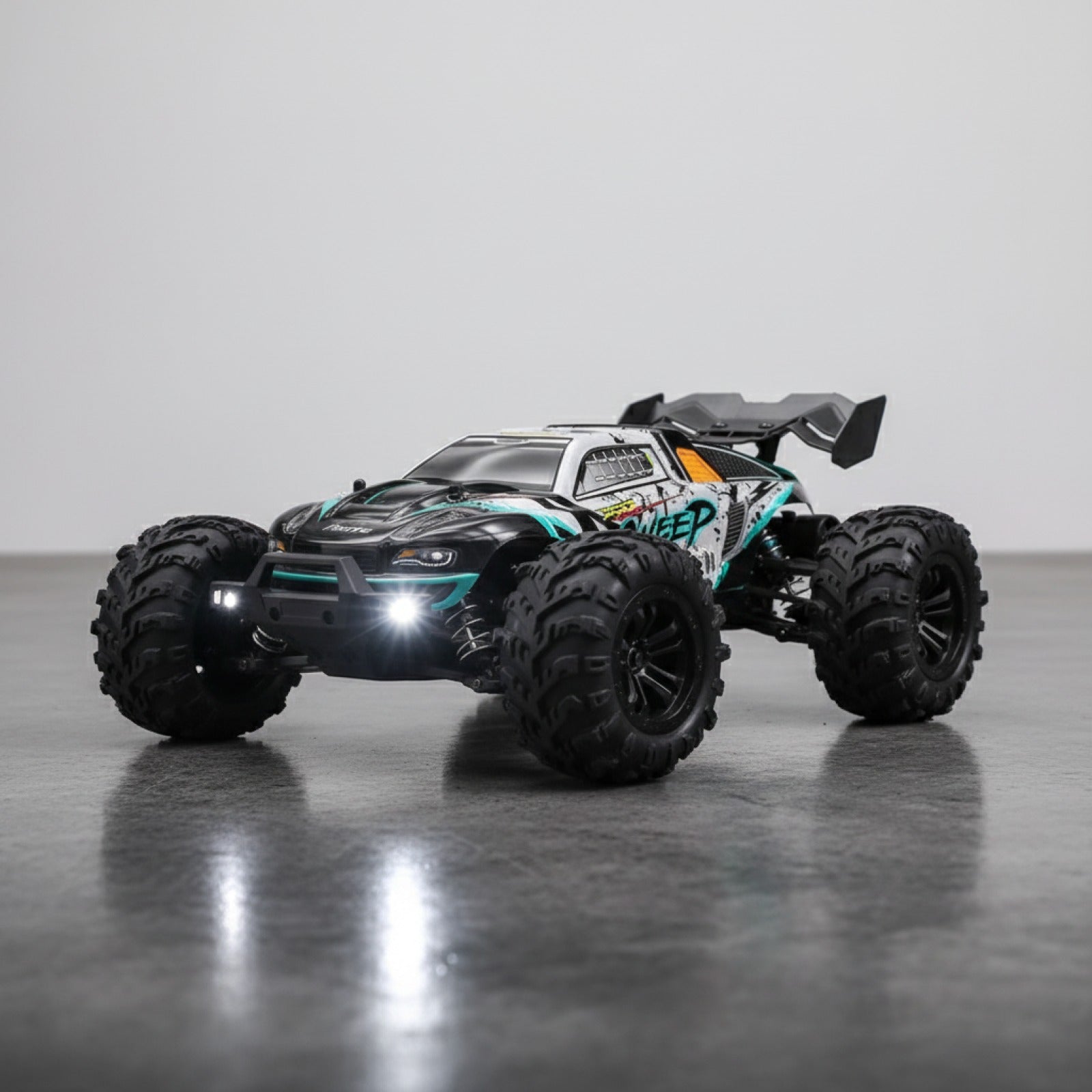 Voiture RC Monster Drift 4x4 LED Haute Vitesse pour Enfants - Télécommandée 1:16