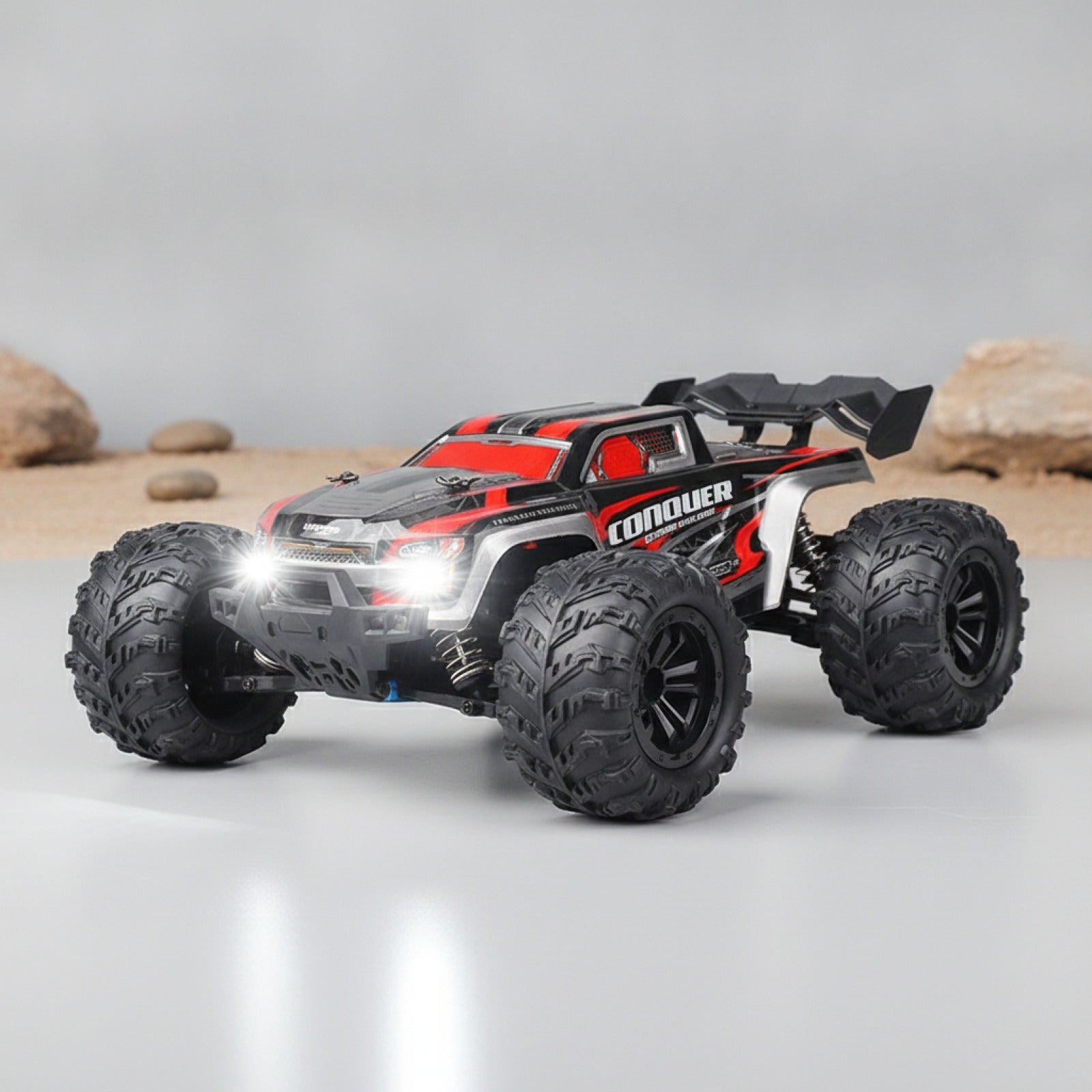 Voiture RC WLtoys 1:16 - 4WD Haute Vitesse 50 km/h, Monster Truck Tout-Terrain 2.4G pour Garçons